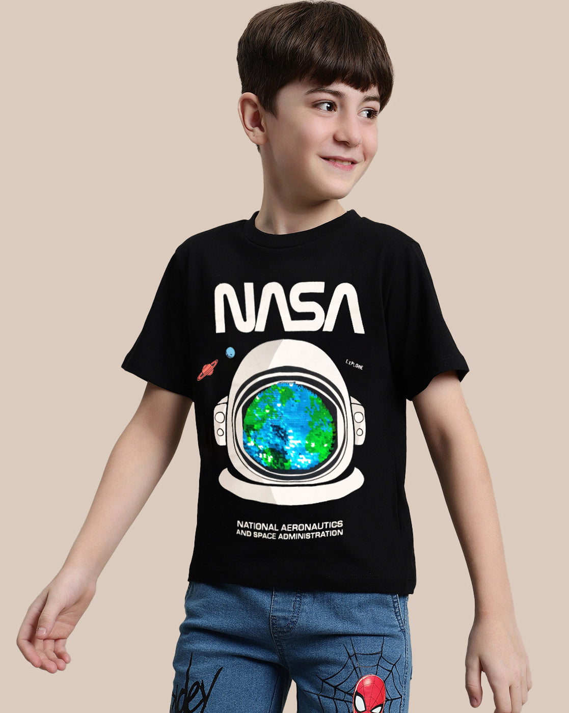 Nasa Printed Regular Tshirt For Boys – Kidsville