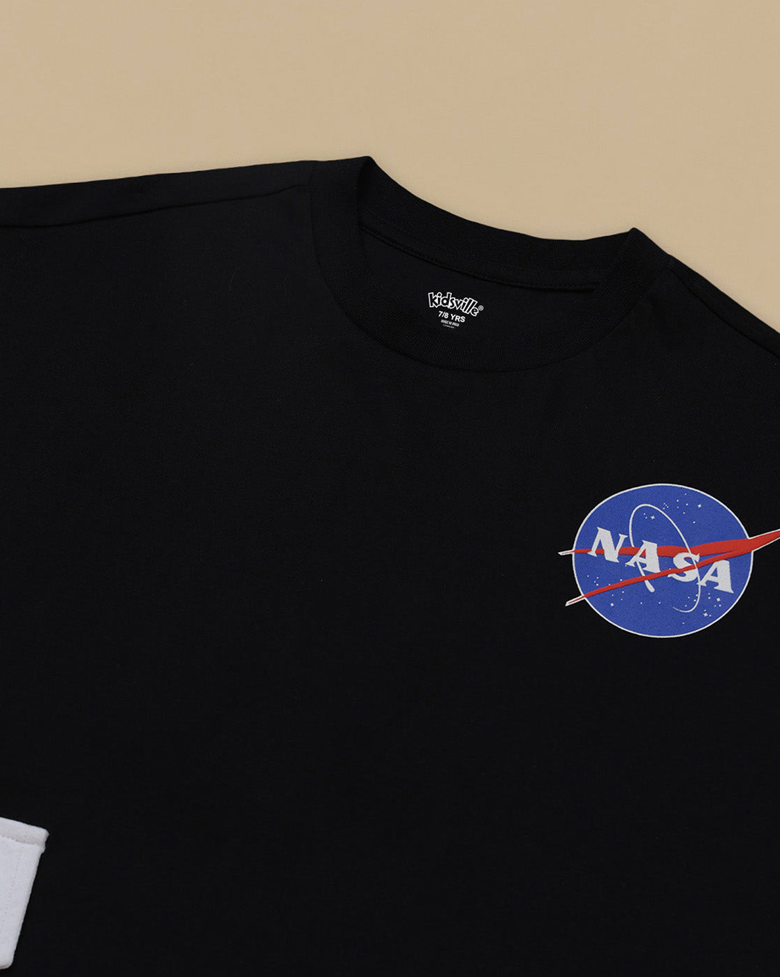 Nasa Printed Oversized Fit Tshirt  With Pouch Pocket For Boys