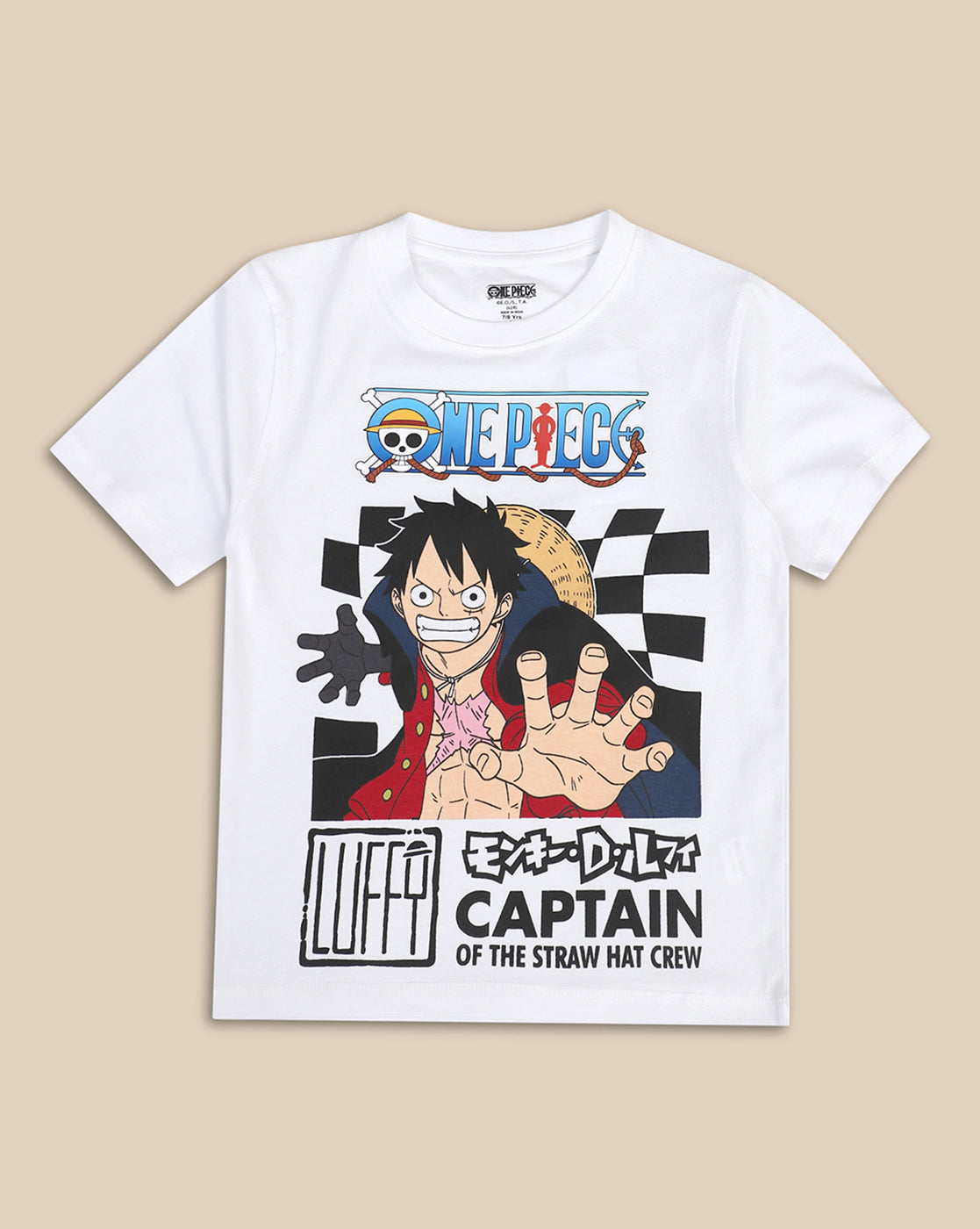 One Piece Printed Regular Fit Tshirt For Boys
