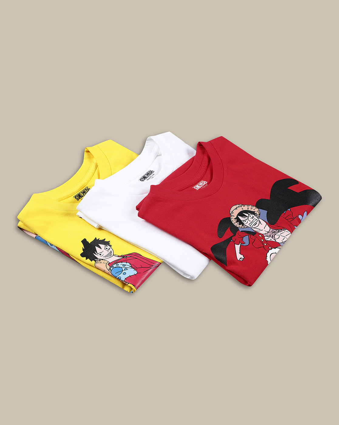 One Piece Pack Of 3 T-Shirts  Boys