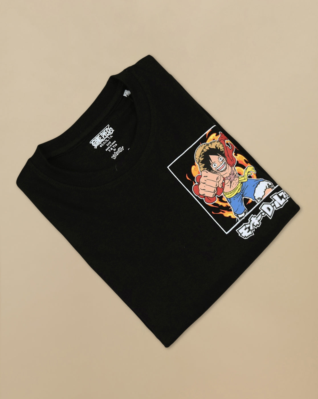 One Piece Printed Regular Fit Tshirt With Pouch Pocket  For Boys