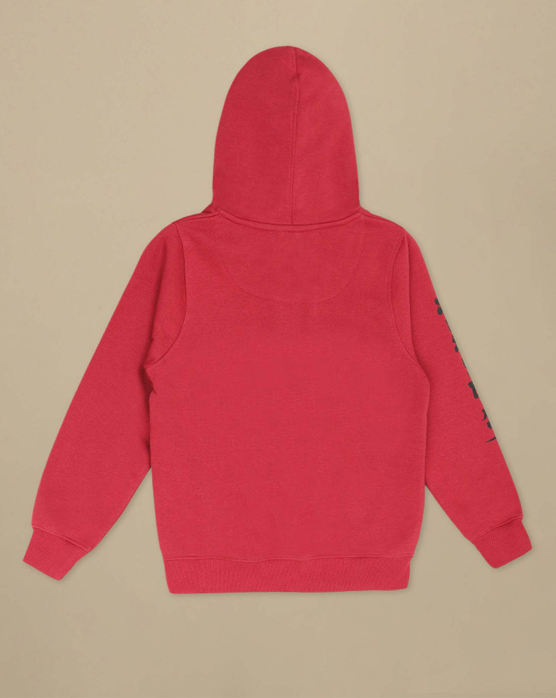One Piece: Luffy Anime Printed Red Regular Fit Hoodie For Boys