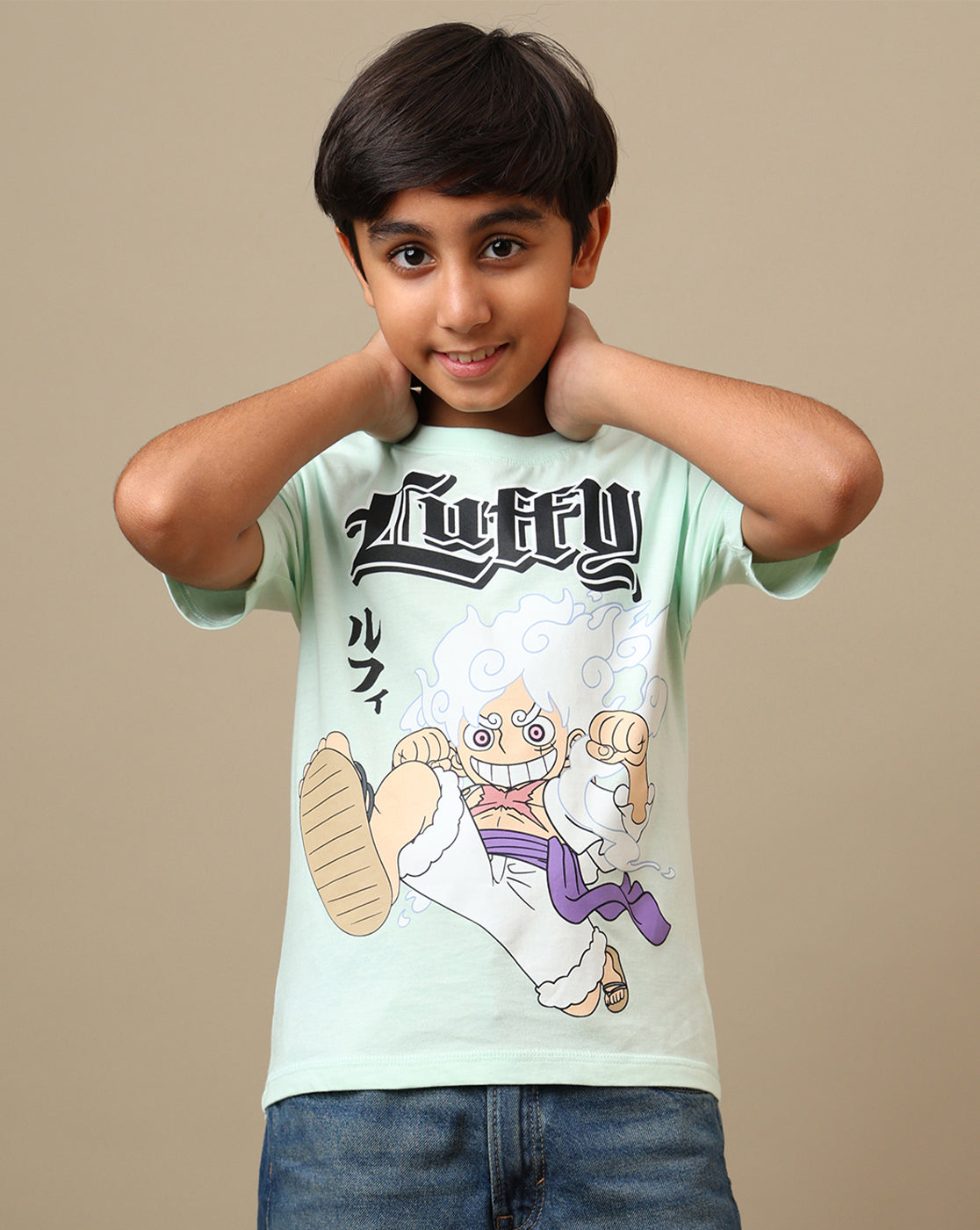 One Piece Printed Regular Fit Tshirt For Boys
