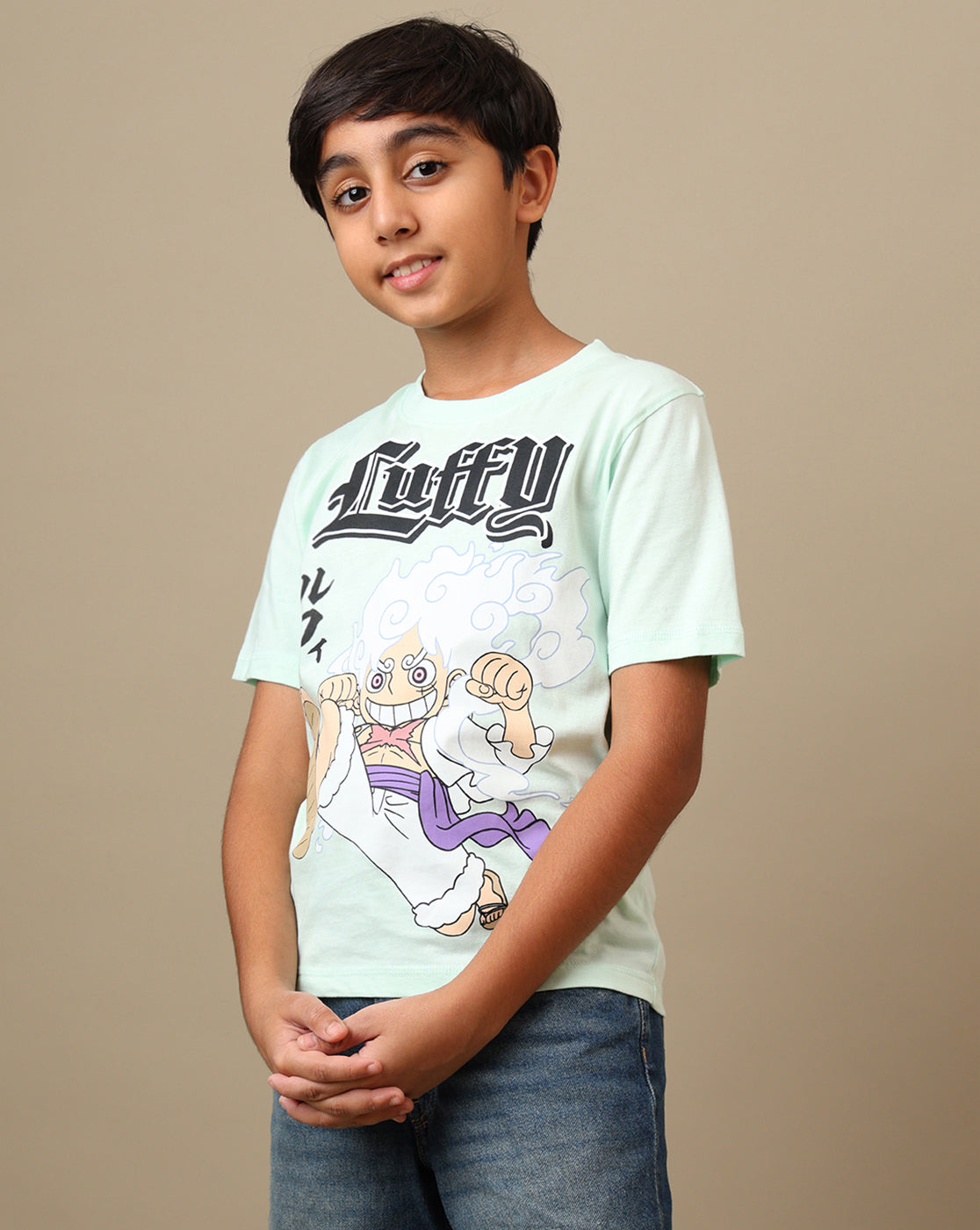 One Piece Printed Regular Fit Tshirt For Boys