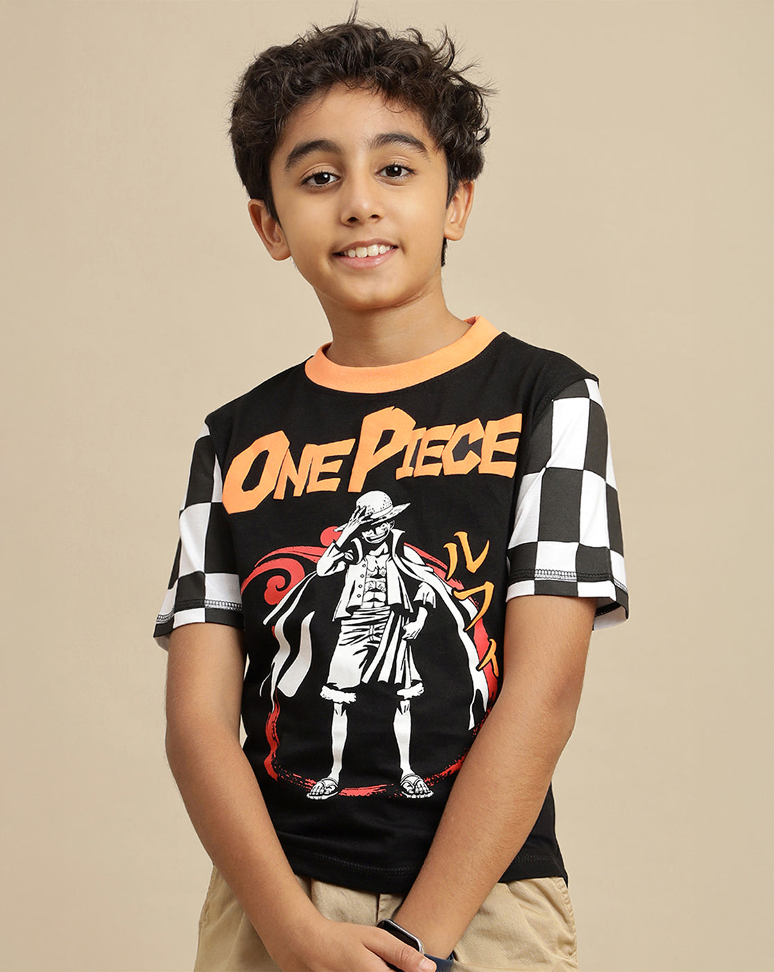 One Piece Printed Regular Fit Tshirt For Boys