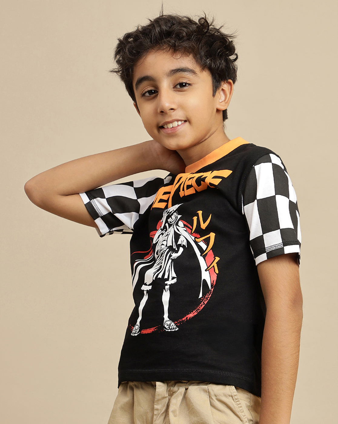 One Piece Printed Regular Fit Tshirt For Boys