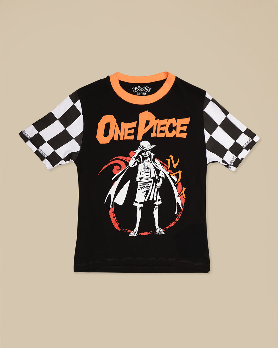 One Piece Printed Regular Fit Tshirt For Boys