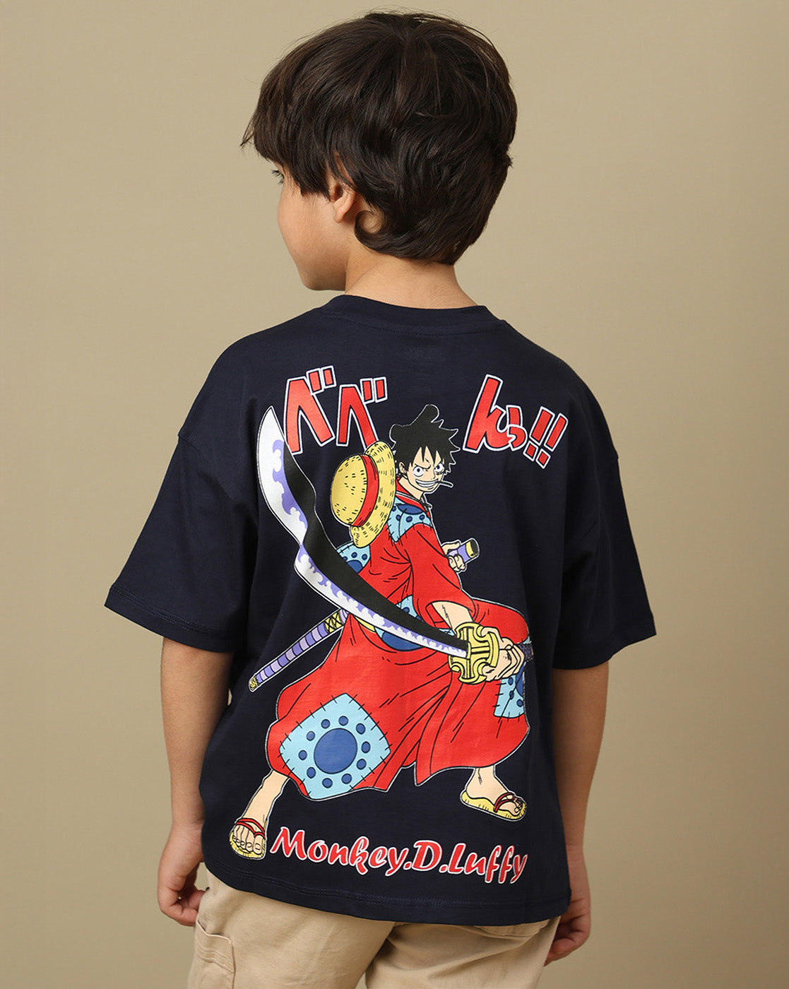 One Piece Printed Oversized Tshirt For Boys