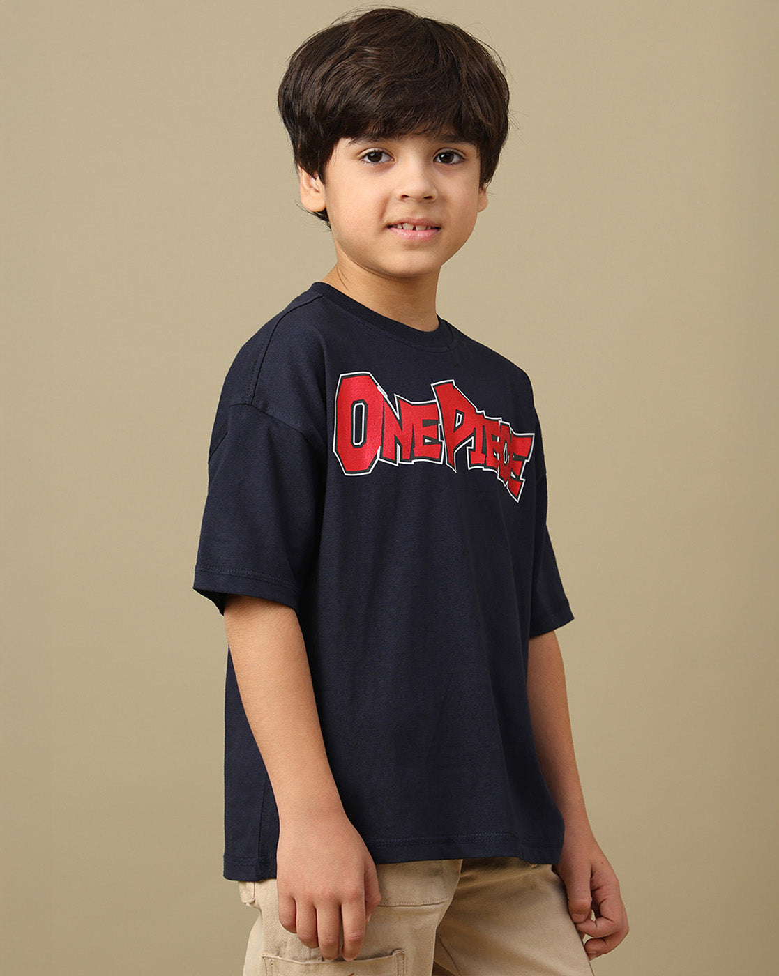 One Piece Printed Oversized Tshirt For Boys