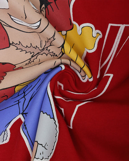 One Piece Monkey D. Luffy  Regular Fit Tshirt  Boys