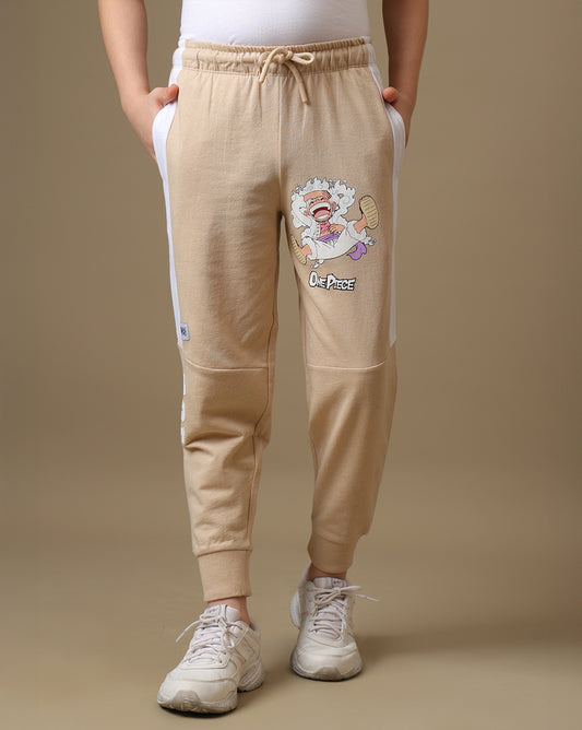 One Piece Printed Regular Fit Joggers For Boys