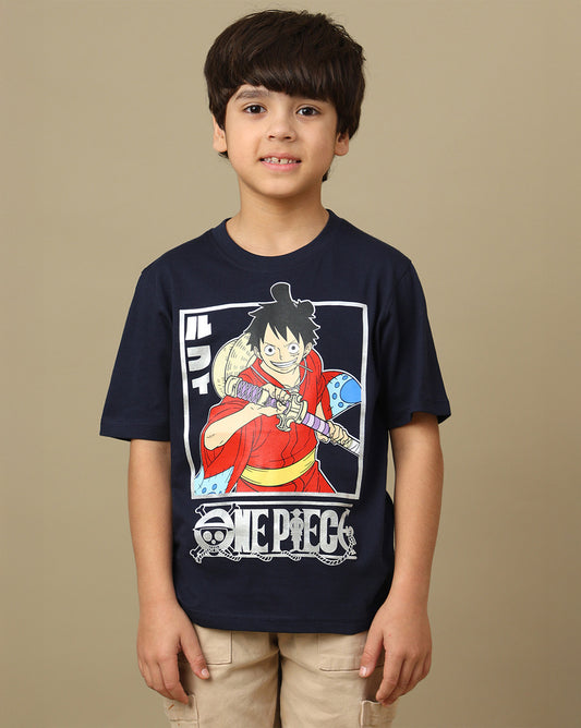 One Piece Printed Regular Fit Tshirt For Boys