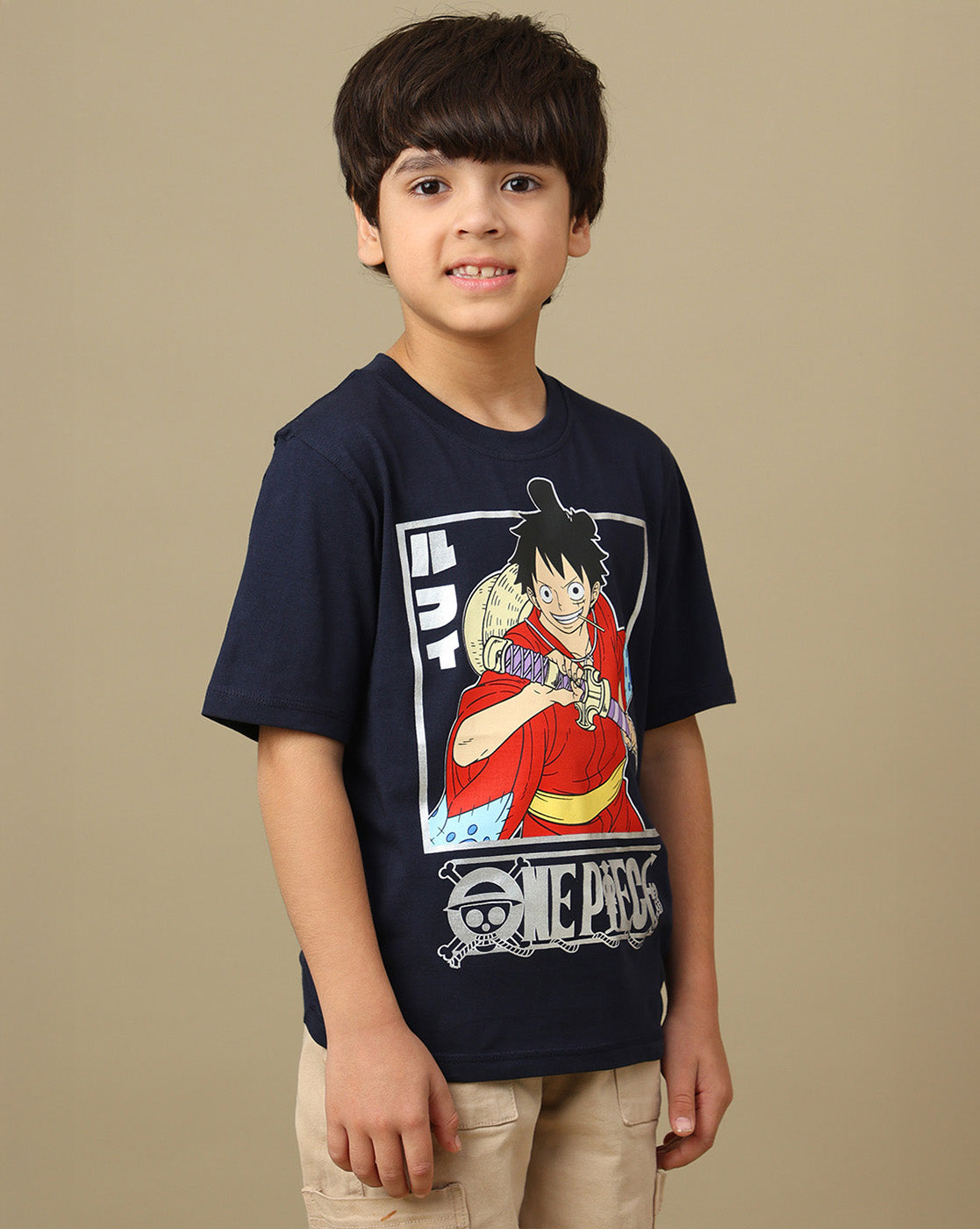 One Piece Printed Regular Fit Tshirt For Boys