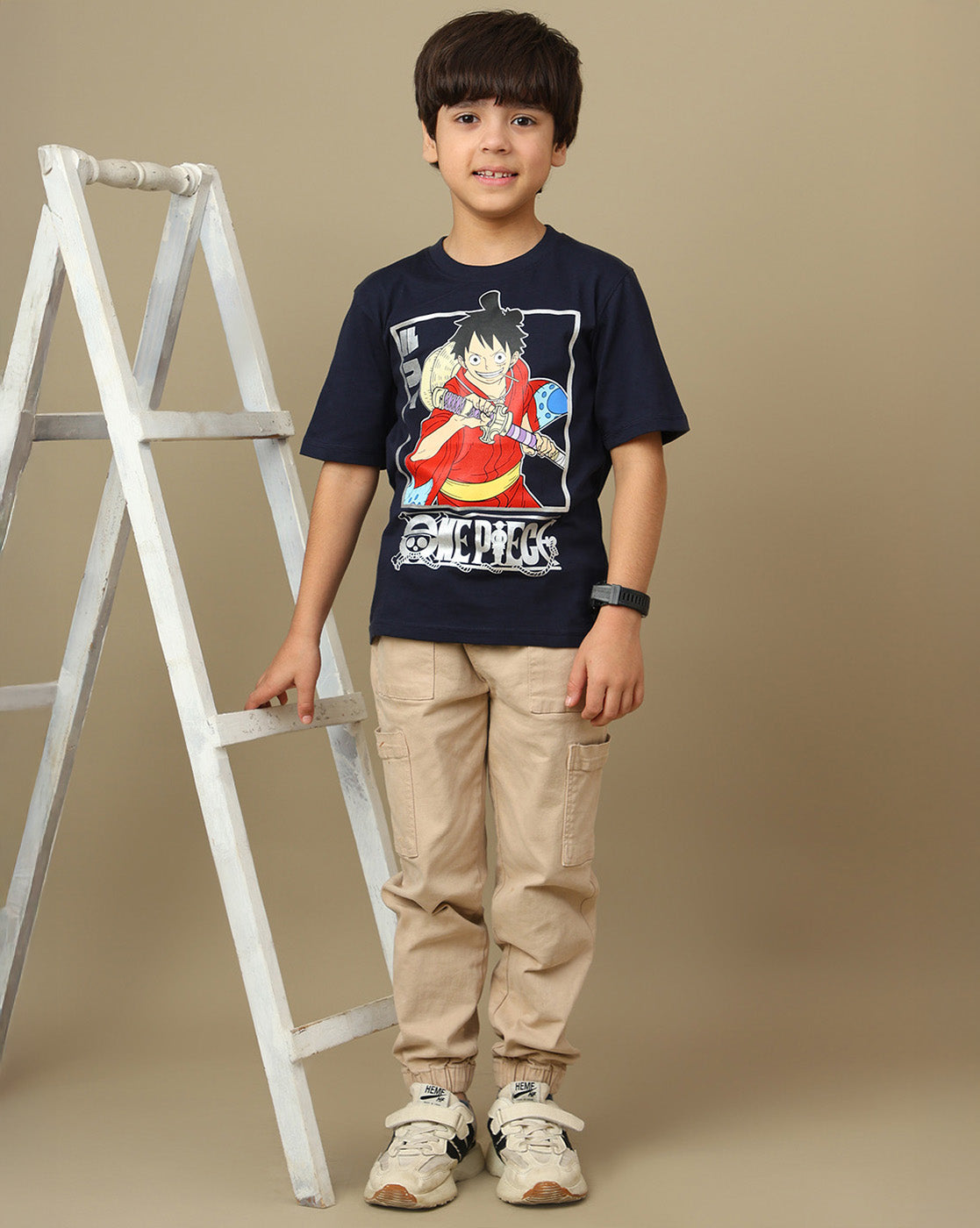 One Piece Printed Regular Fit Tshirt For Boys