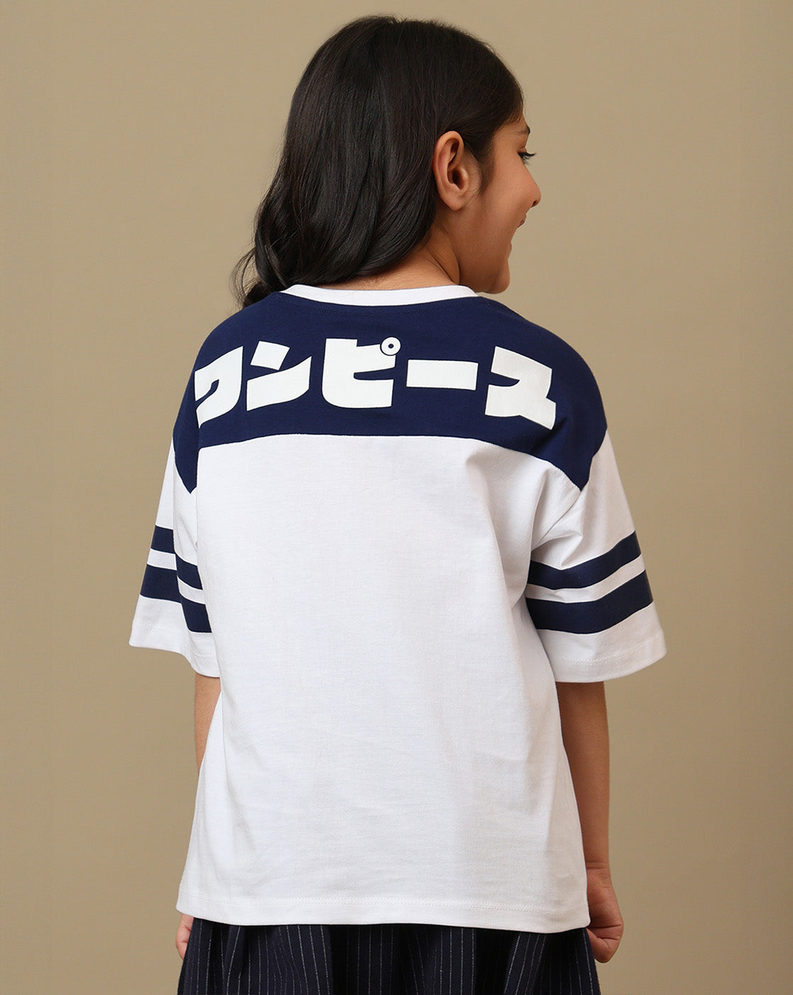 One Piece Printed Relaxed Fit Tshirt For Girls