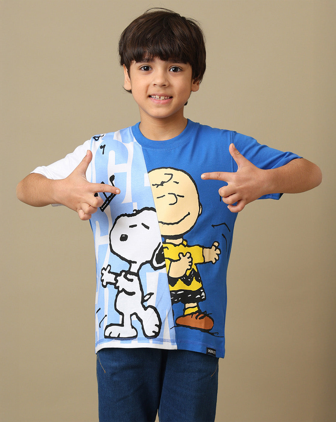 Peanuts Printed Regular Fit Tshirt For Boys