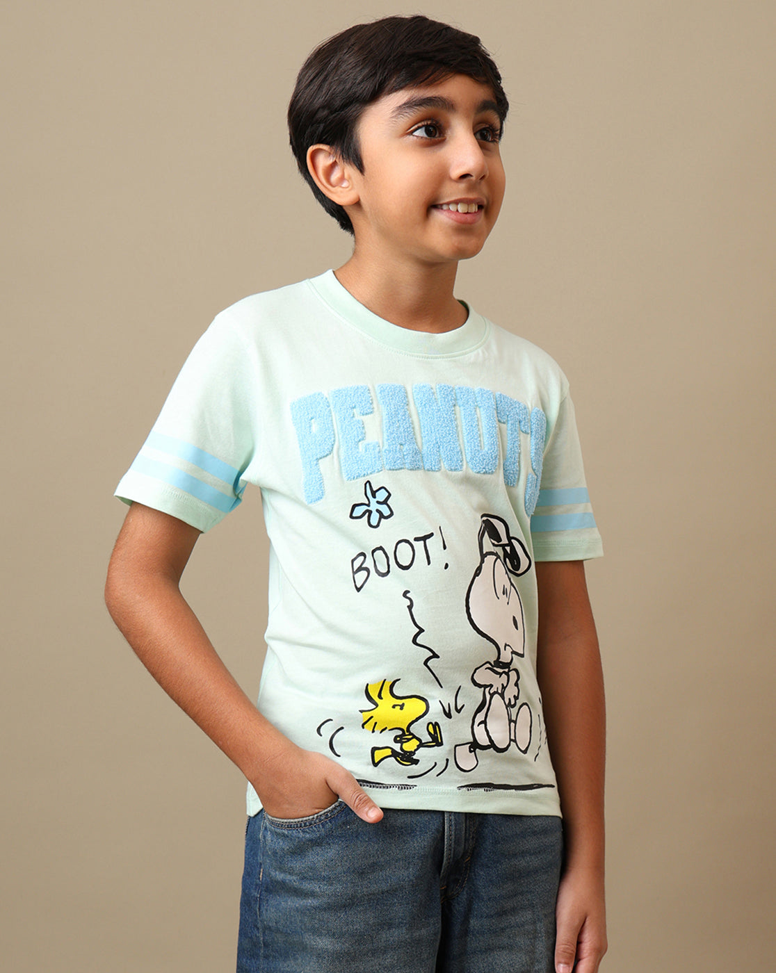 Peanuts Printed Regular Fit Tshirt For Boys