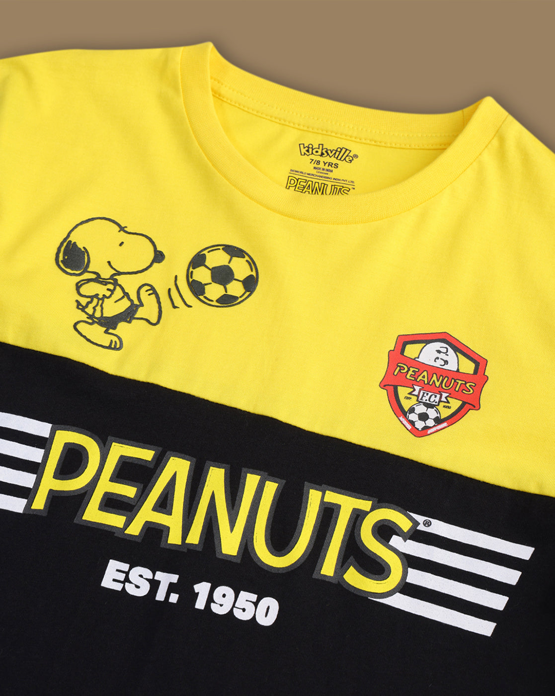 Peanuts Printed Regular Fit Tshirt For Boys