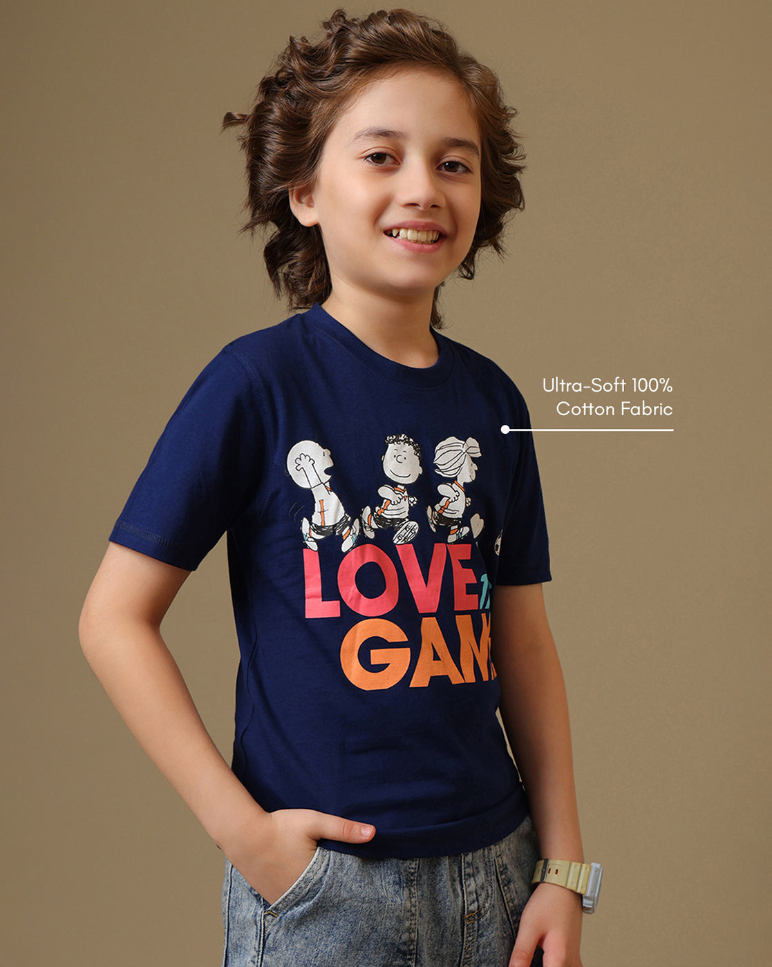 Peanuts Printed Regular Fit Tshirt For Boys
