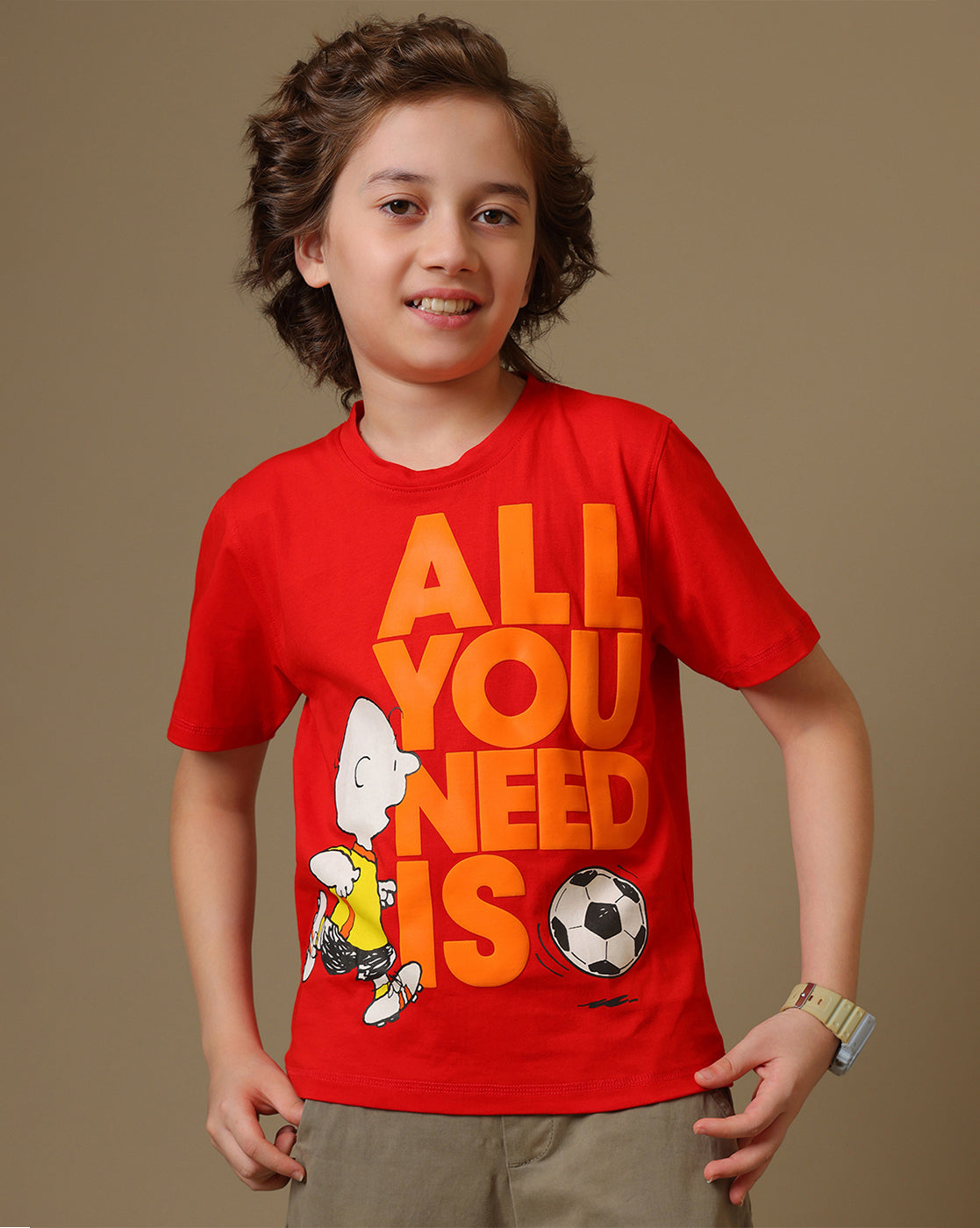Peanuts Printed Regular Fit Tshirt For Boys