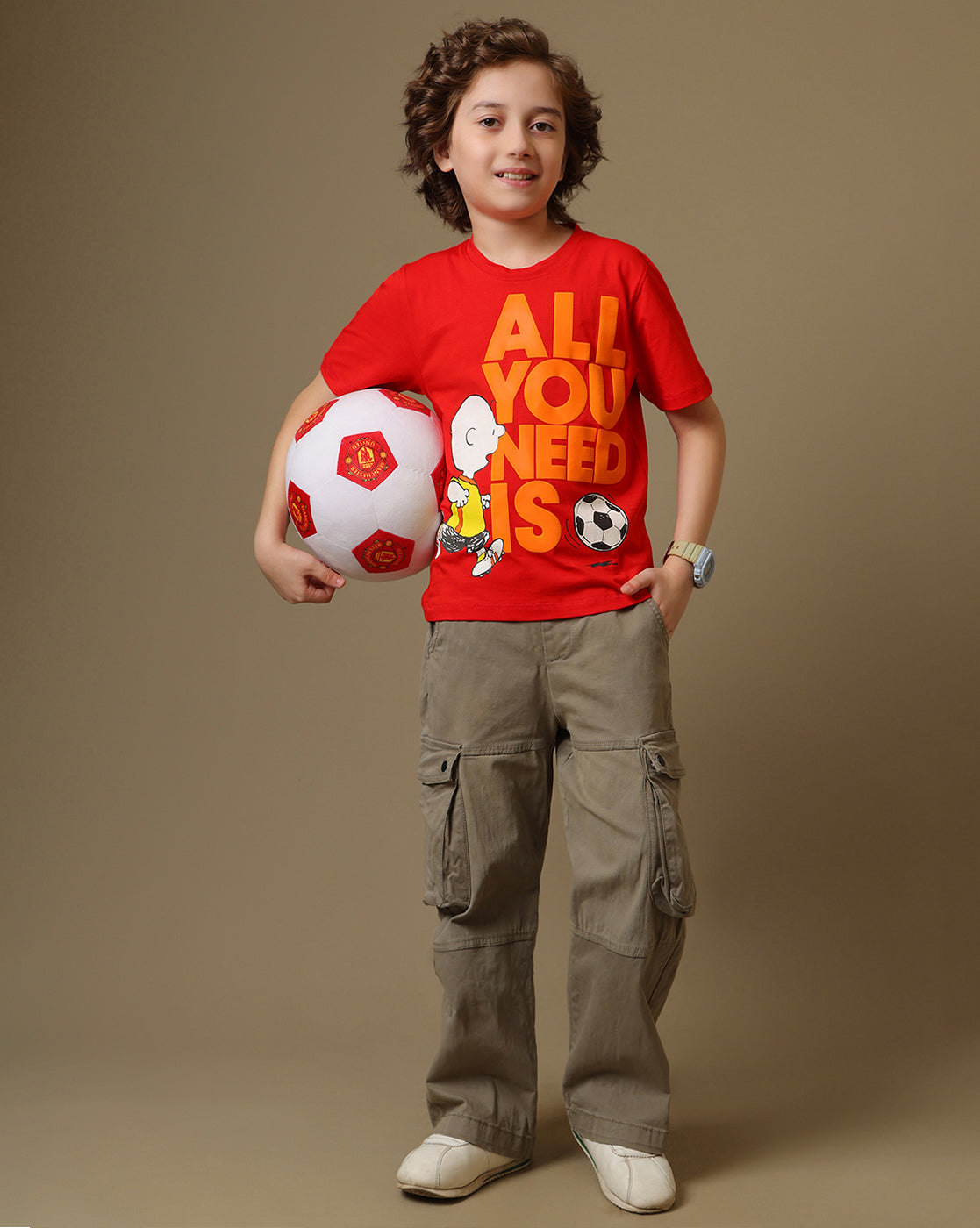 Peanuts Printed Regular Fit Tshirt For Boys