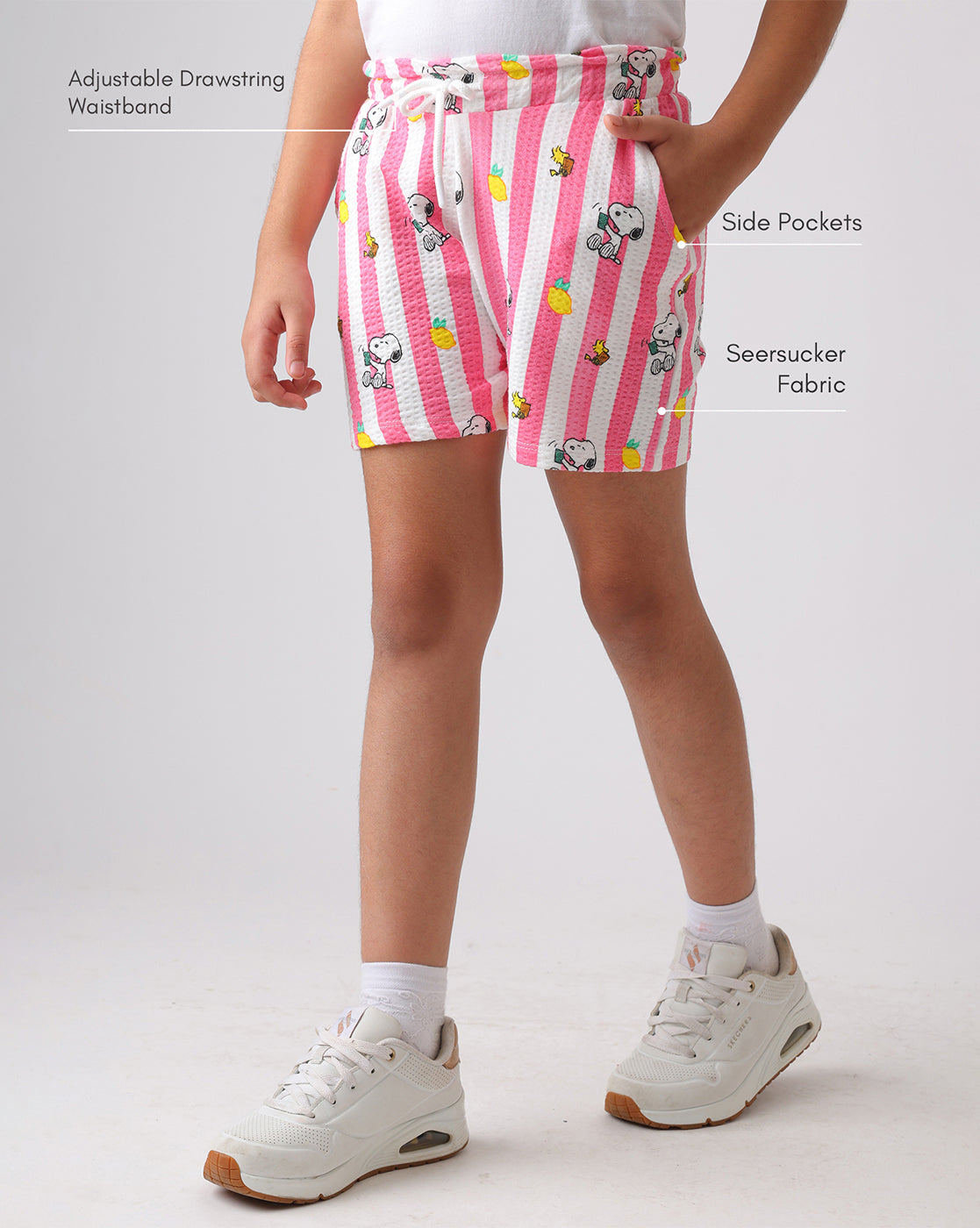 Peanuts Snoopy Regular Fit Shorts Girls