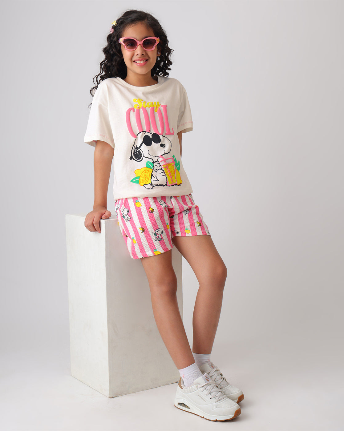 Peanuts Snoopy Regular Fit Shorts Girls