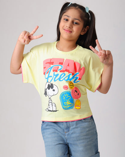 Peanuts: Snoopy Relaxed Fit Tshirt Girls