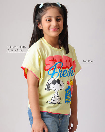 Peanuts: Snoopy Relaxed Fit Tshirt Girls