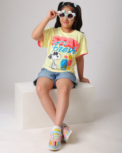 Peanuts: Snoopy Relaxed Fit Tshirt Girls