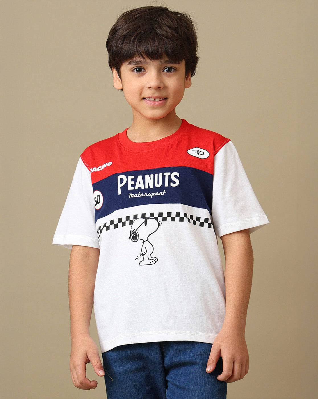 Peanuts Printed Regular Fit Tshirt For Boys