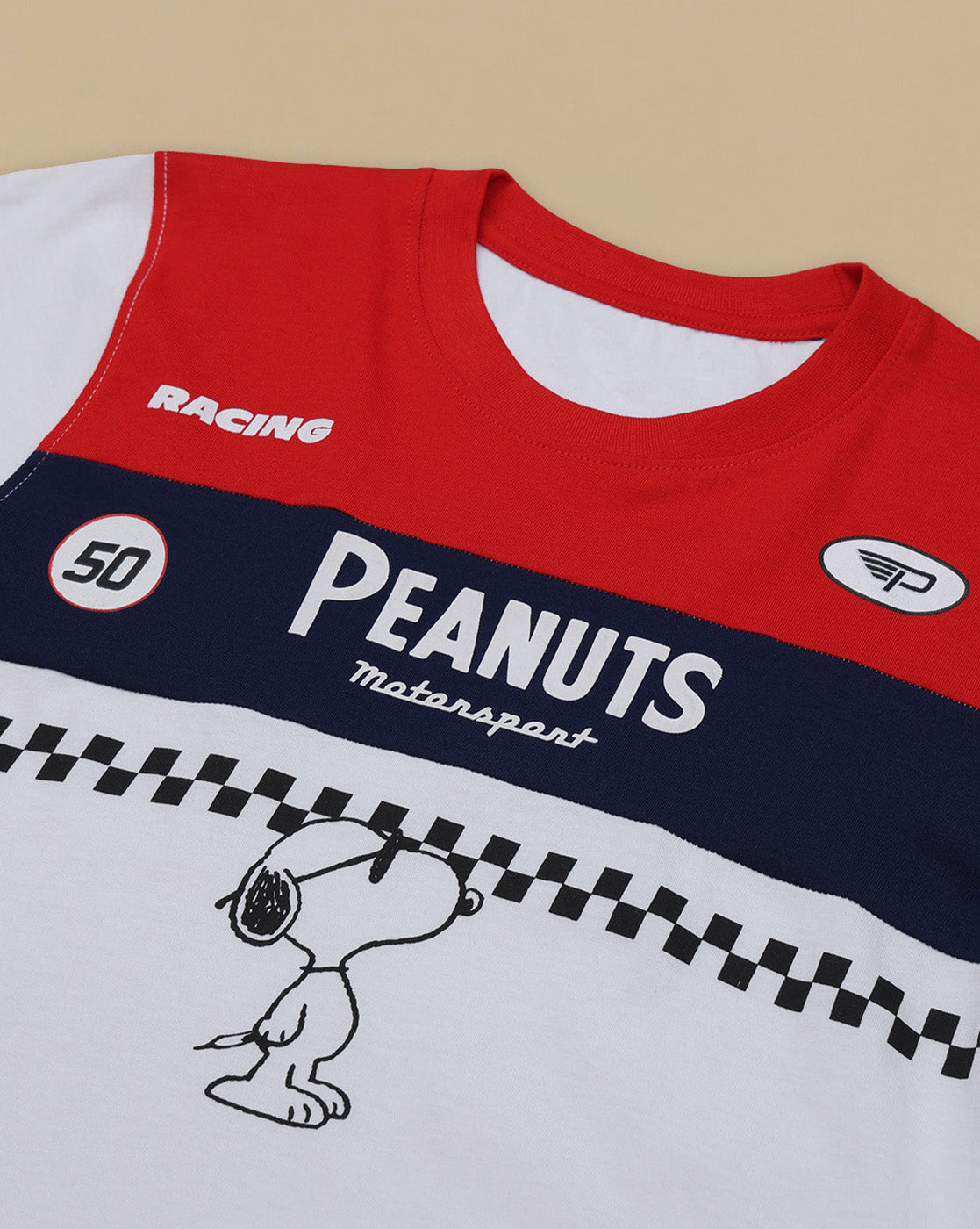 Peanuts Printed Regular Fit Tshirt For Boys