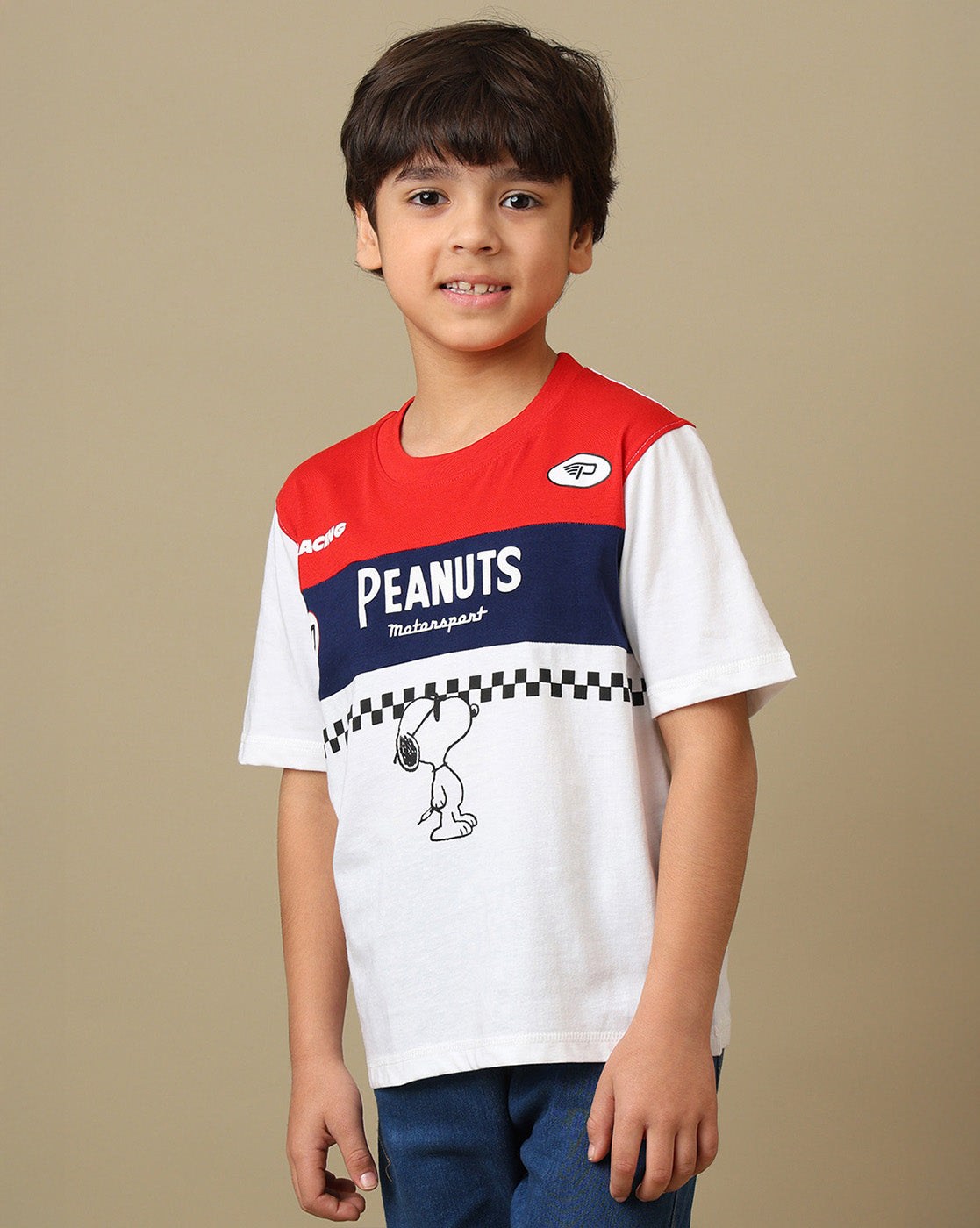 Peanuts Printed Regular Fit Tshirt For Boys