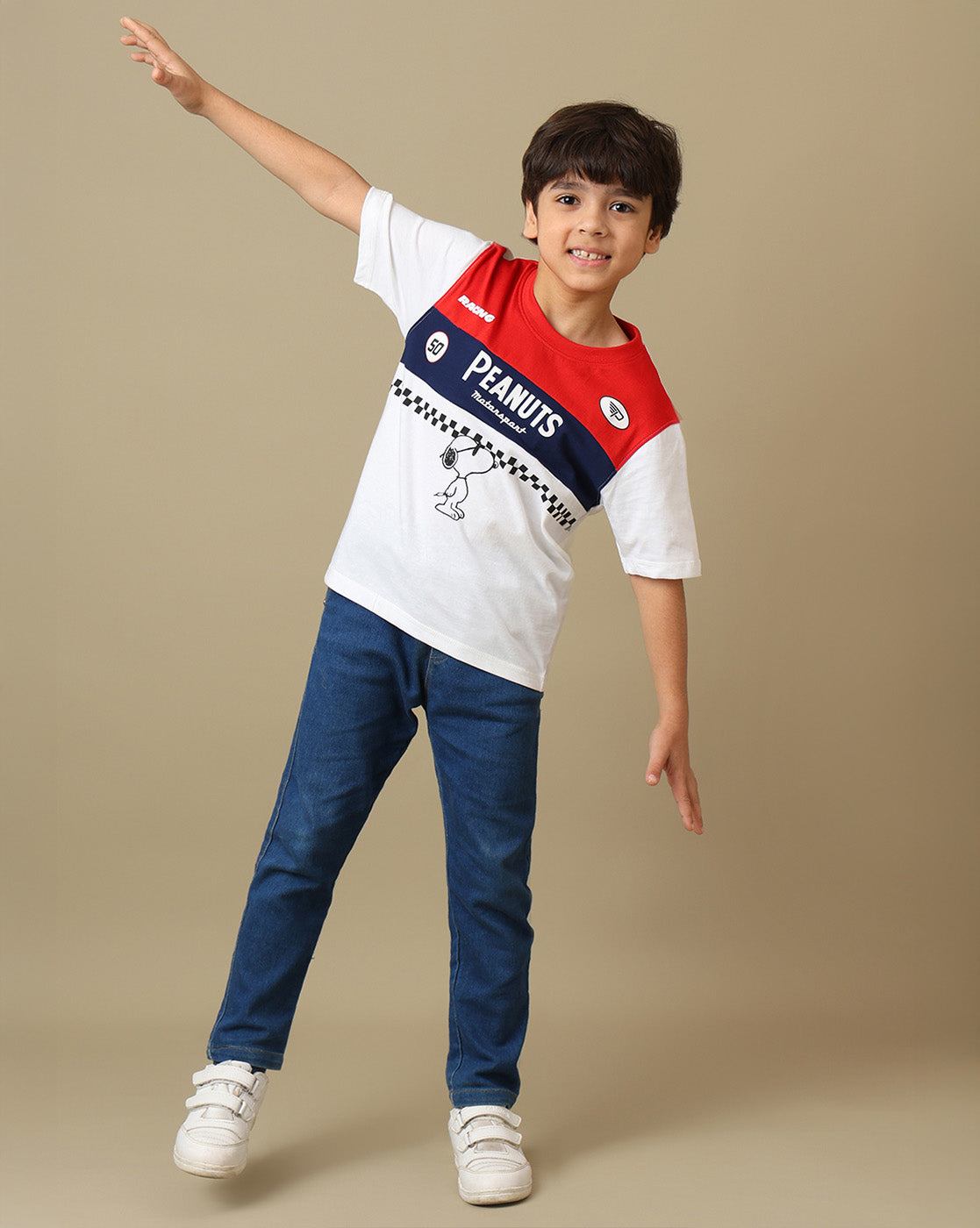 Peanuts Printed Regular Fit Tshirt For Boys