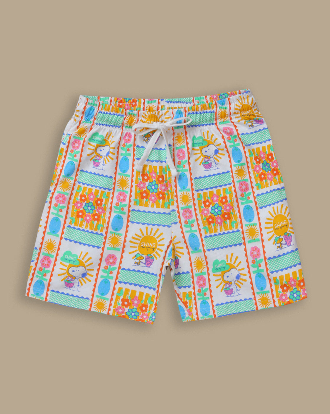 Peanuts Printed Regular Fit Shorts For Girls