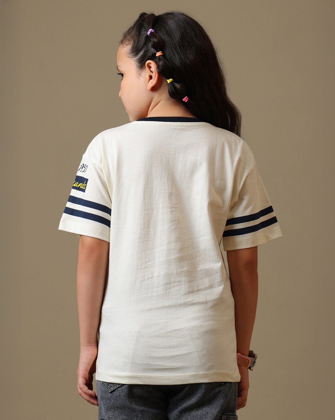 Peanuts Snoopy Embroidered Relaxed Fit T-shirt For Girls