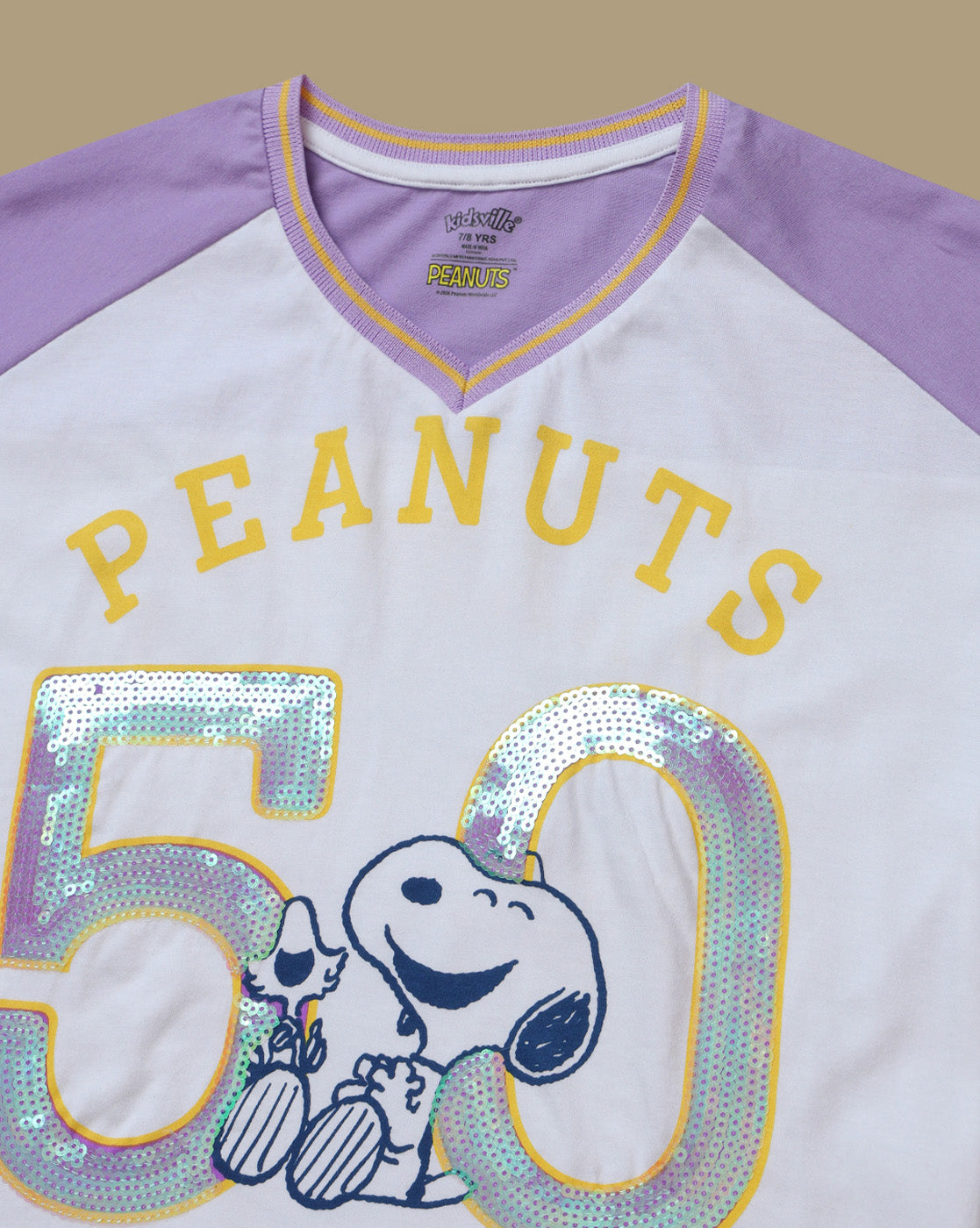 Peanuts Printed Boxy Fit Tshirt For Girls