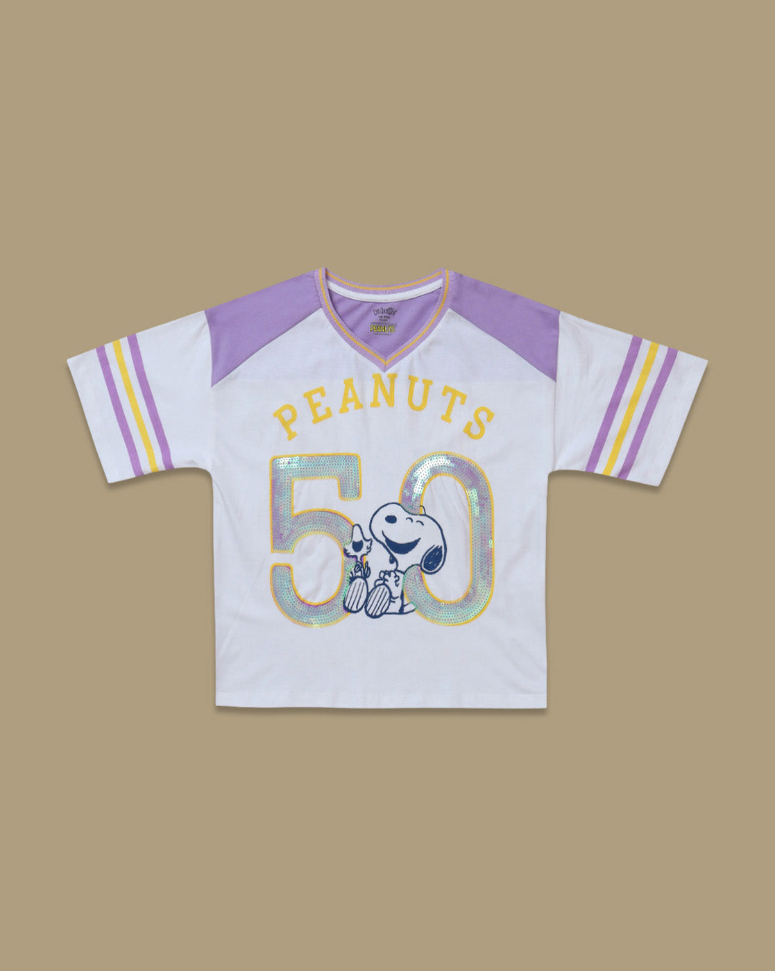 Peanuts Printed Boxy Fit Tshirt For Girls