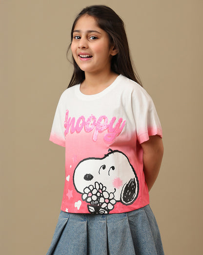 Peanuts  Boxy Fit Tshirt  Girls