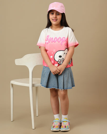 Peanuts  Boxy Fit Tshirt  Girls