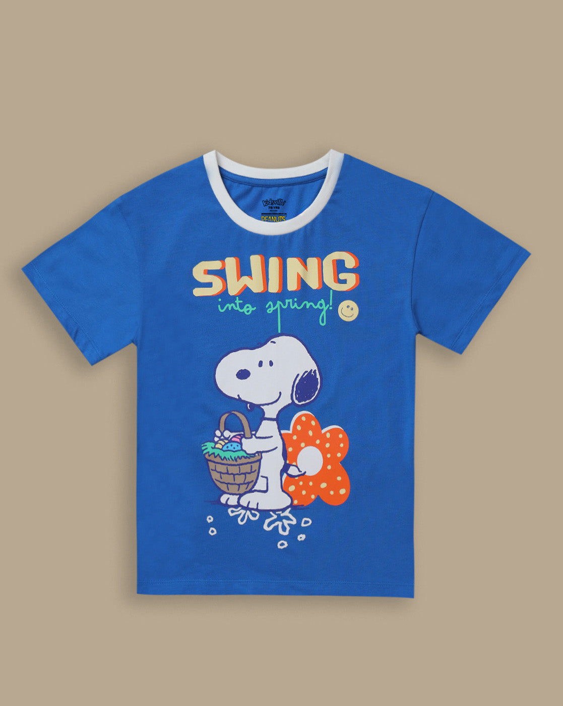 Peanuts Printed Relaxed Fit Tshirt For Girls