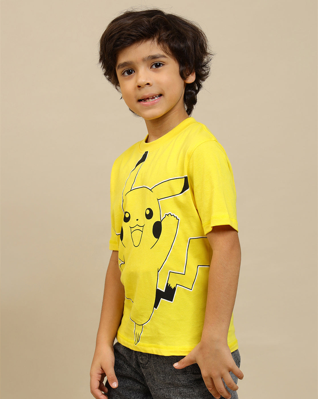 Pokemon Printed Regular Fit Tshirt For Boys