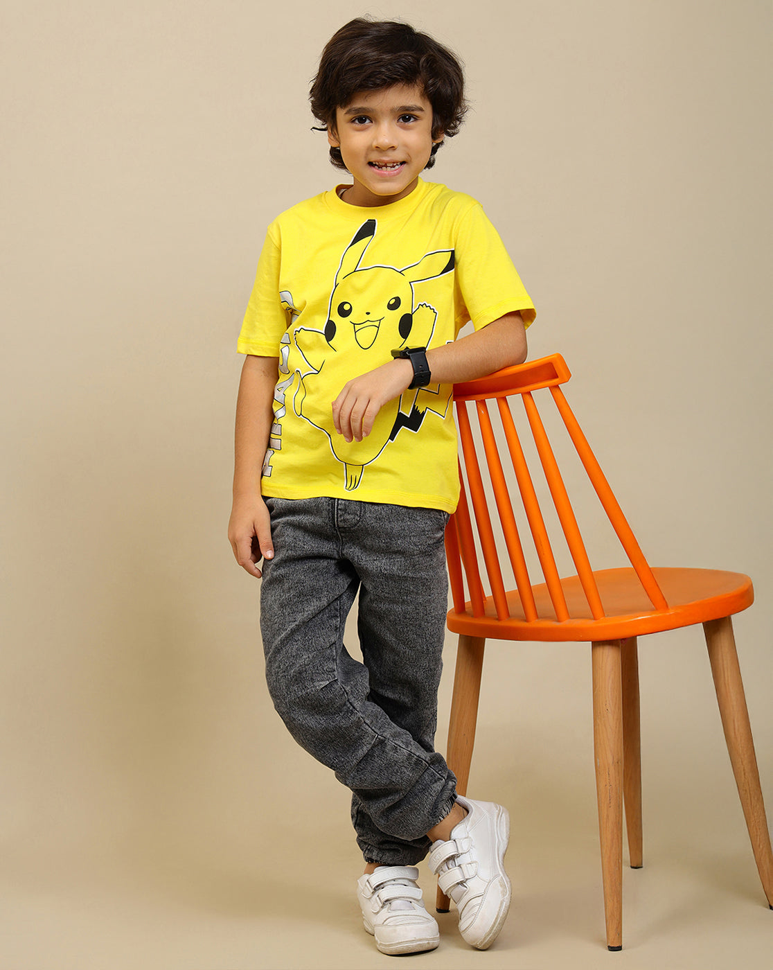 Pokemon Printed Regular Fit Tshirt For Boys
