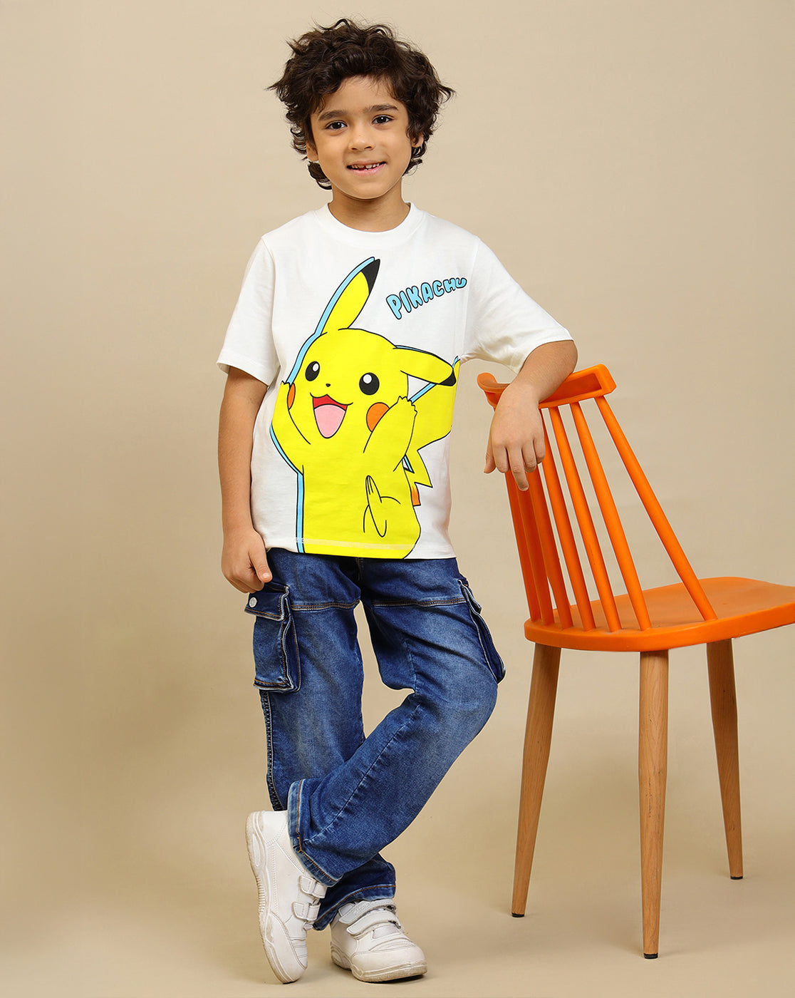 Pokemon Printed Regular Fit Tshirt For Boys