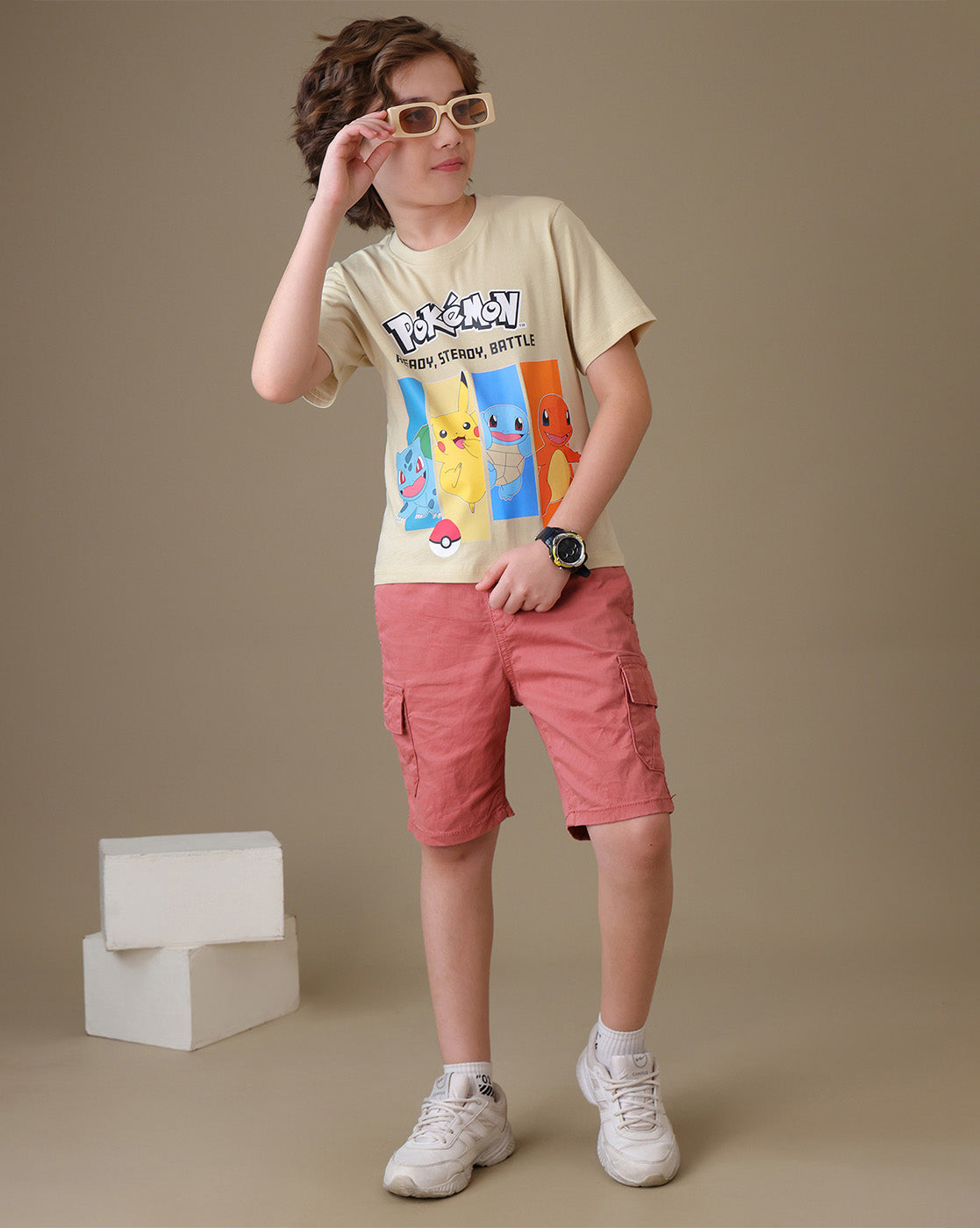 Pokemon Pikachu  Regular Fit Tshirt  Boys