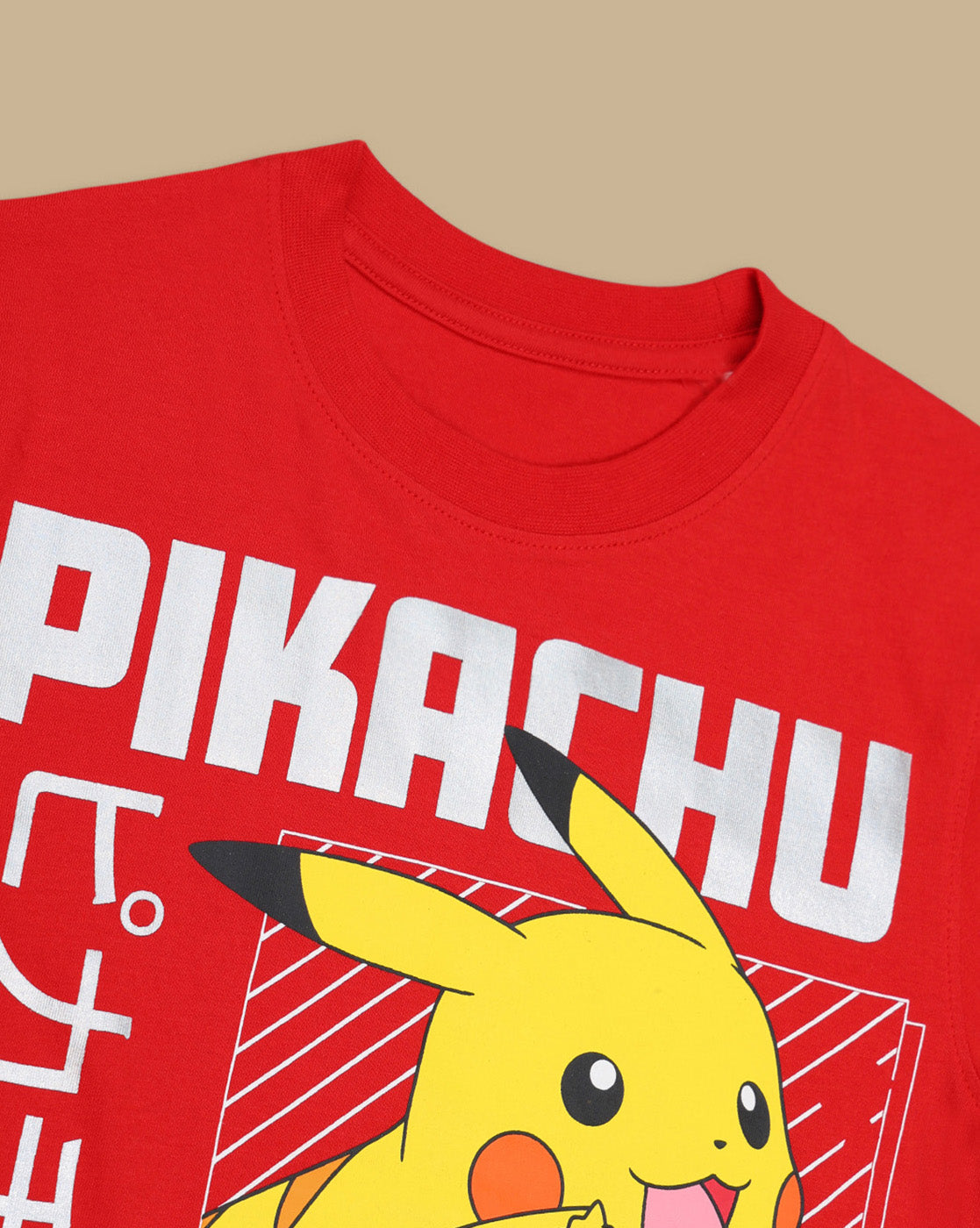 Pokemon Graphic Printed Regular Fit Tshirt For Boys