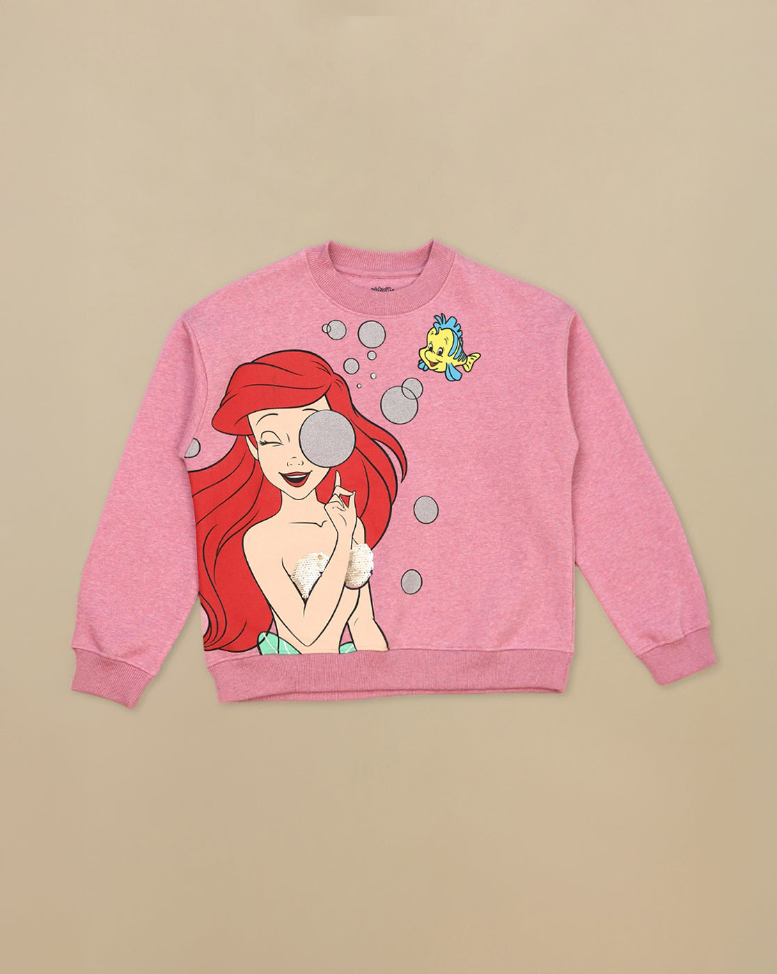 Disney Princess Printed Oversized Sweatshirt For Girls