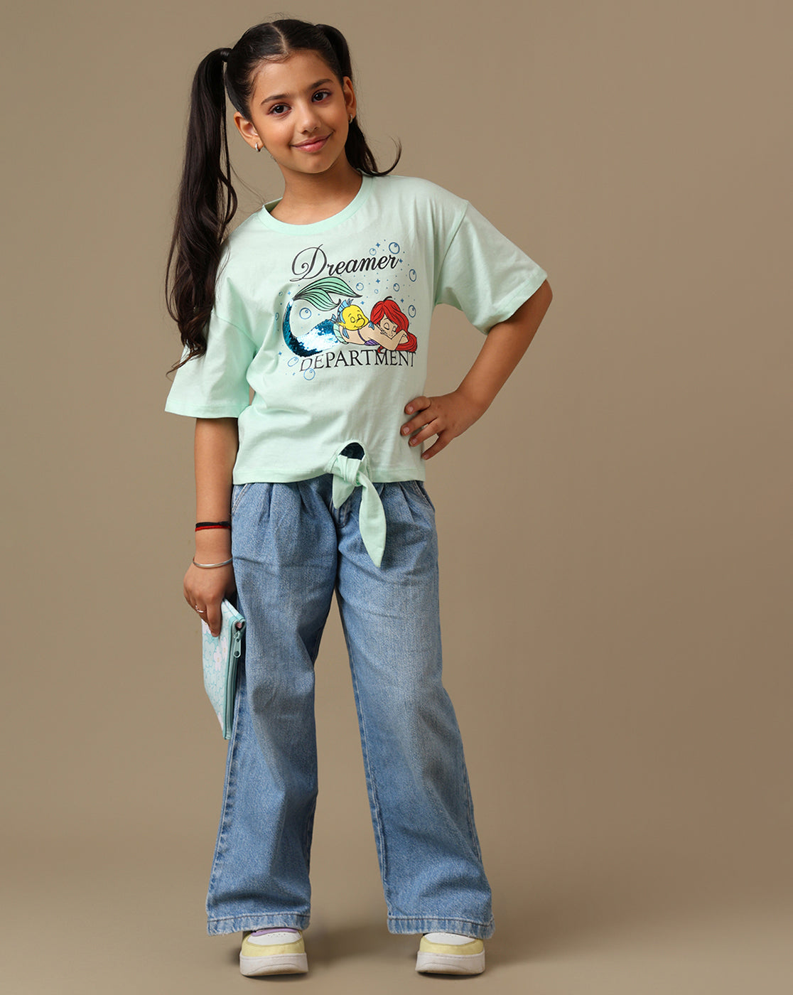 Disney Princess Printed Oversized Fit Tshirt For Girls