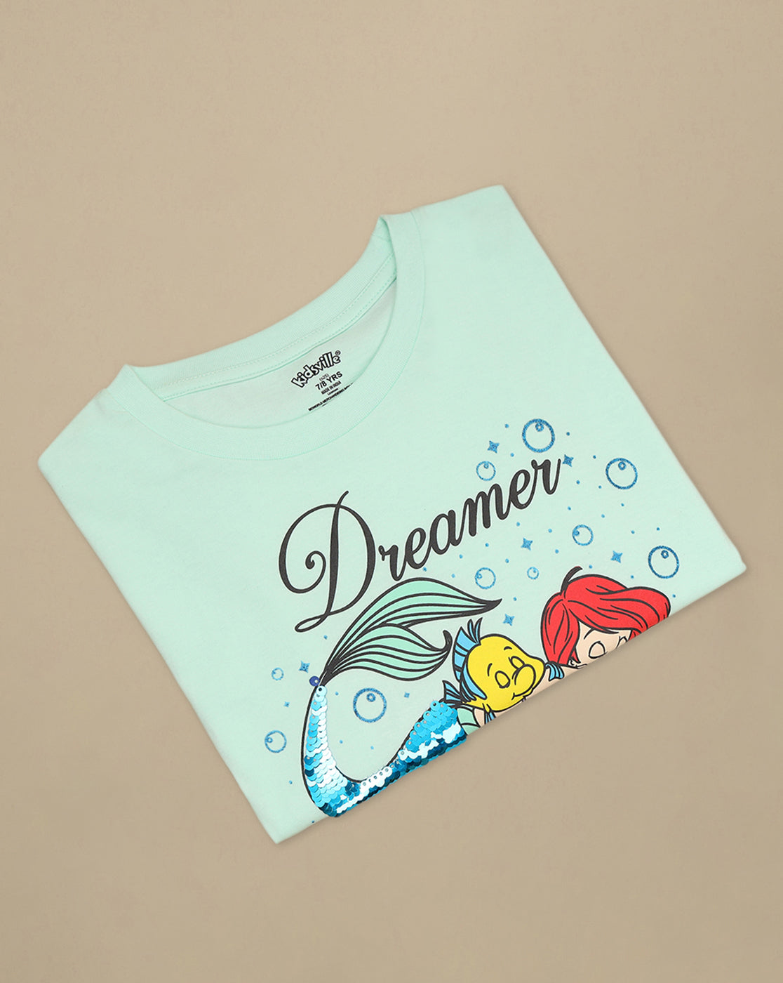 Disney Princess Printed Oversized Fit Tshirt For Girls
