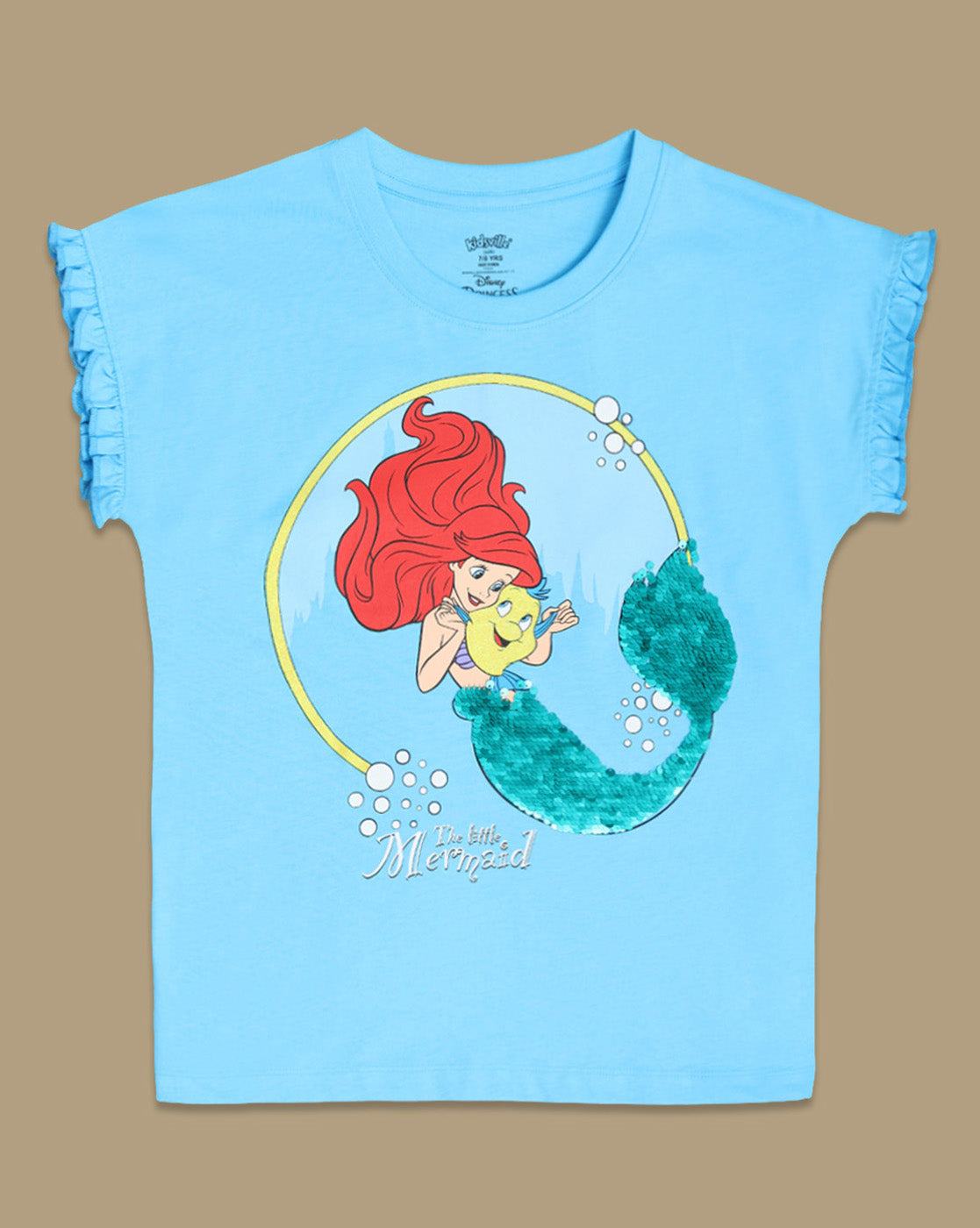 Disney Princess Printed Relaxed Fit Tshirt For Girls
